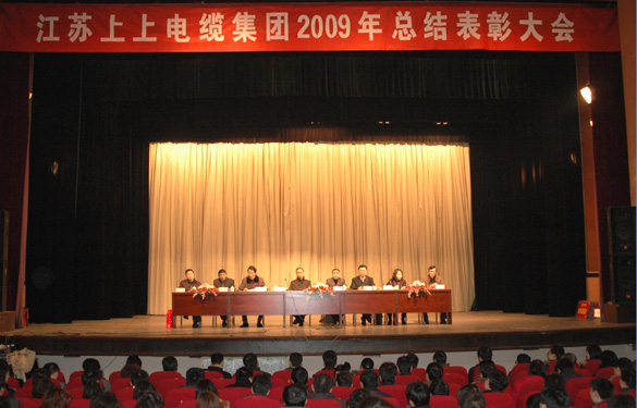 江蘇上上電纜集團隆重召開2009年度總結表彰大會